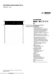 Bosch SMI50D44EU Kurzanleitung