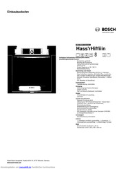 Bosch HBG76B650 Kurzanleitung