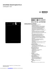 Bosch SMD86P04DE Kurzanleitung