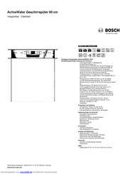 Bosch SMI53L15EU Kurzanleitung