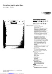Bosch SMU86P35DE Kurzanleitung