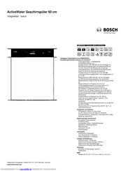 Bosch SMI86P04DE Kurzanleitung