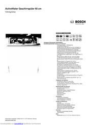 Bosch SMV65N00EU Kurzanleitung