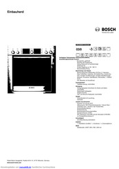 Bosch HEG36B650 Kurzanleitung