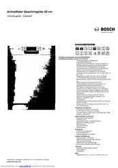 Bosch SMU69N05EU Kurzanleitung