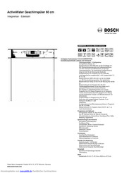 Bosch SMI86P05DE Kurzanleitung