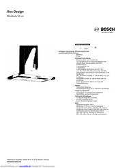 Bosch DWB097A50 Kurzanleitung