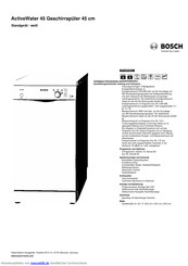 Bosch SPS40E02EU Kurzanleitung