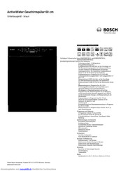 Bosch SMD53M74EU Kurzanleitung