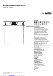 Bosch SMI65N05EU Kurzanleitung