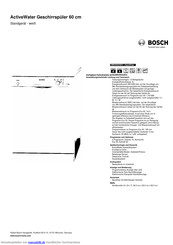 Bosch SMS40D42EU Kurzanleitung