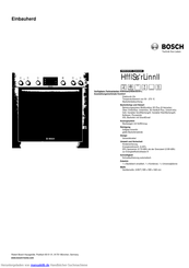 Bosch HEB33D351 Kurzanleitung