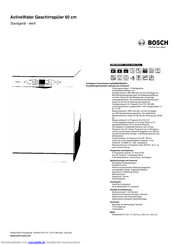 Bosch SMS53N52EU Kurzanleitung