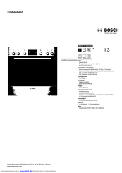 Bosch HEB23C155 Kurzanleitung