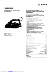 Bosch TDA46MOVE6 Kurzanleitung