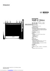 Bosch HEG30B550 Kurzanleitung