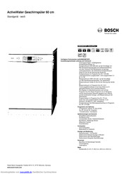 Bosch SMS50M72EP Kurzanleitung