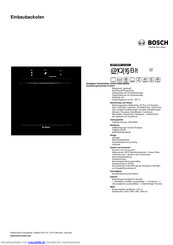 Bosch HBG78B960 Kurzanleitung