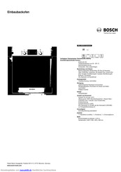 Bosch HBL33B550 Kurzanleitung