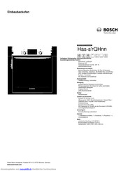Bosch HBG33B450 Kurzanleitung