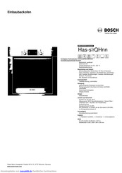 Bosch HBG33B550D Kurzanleitung