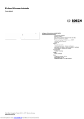 Bosch HSC140P21 Kurzanleitung