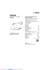 Bosch TDA702421E Kurzanleitung
