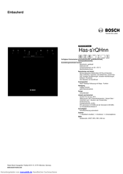 Bosch HEG33U340 Kurzanleitung