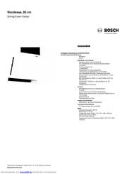 Bosch DWK09G620 Kurzanleitung
