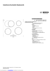 Bosch PIB672F17E Kurzanleitung