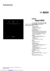 Bosch HBG38B762D Kurzanleitung