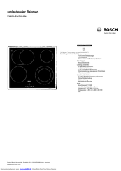 Bosch NKN645B17 Kurzanleitung