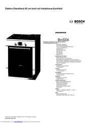 Bosch HCE748453 Kurzanleitung