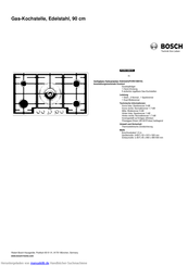 Bosch PCR915B91E Kurzanleitung