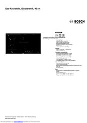 Bosch PRS926F70E Kurzanleitung