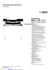 Bosch SMV69N00EU Kurzanleitung