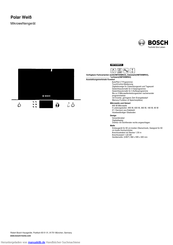 Bosch HMT85MR23 Kurzanleitung