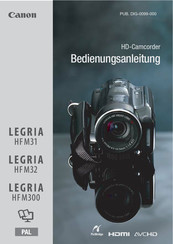 Canon LEGRIA HF M31 Bedienungsanleitung