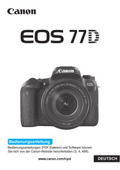 Canon EOS 77D Bedienungsanleitung