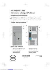 Dell Precision T1650 Einstellung Und Funktionen
