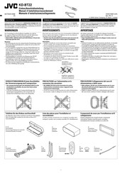 JVC KD-BT22 Installationsanleitung