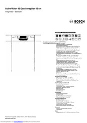 Bosch SPI86S05DE Kurzanleitung