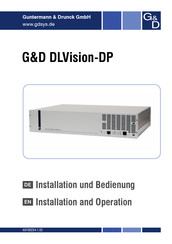 Guntermann & Drunck G&D DLVision-DP Installationsanleitung