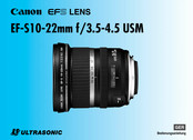 Canon EF-S10-22mm f/3.5-4.5 USM Bedienungsanleitung
