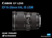 Canon EF16-35mm f/4L IS USM Bedienungsanleitung