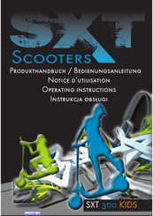 SXT Scooters 300 Kids Bedienungsanleitung
