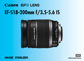 Canon EF-S18-200mm f/3.5-5.6 IS Bedienungsanleitung