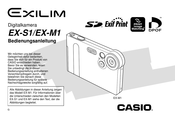Casio Exilim EX-S1 Bedienungsanleitung