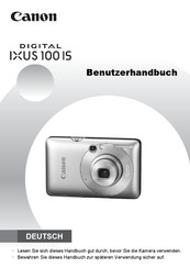 Canon Ixus 100 IS Benutzerhandbuch