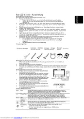 Acer V223PW Kurzanleitung